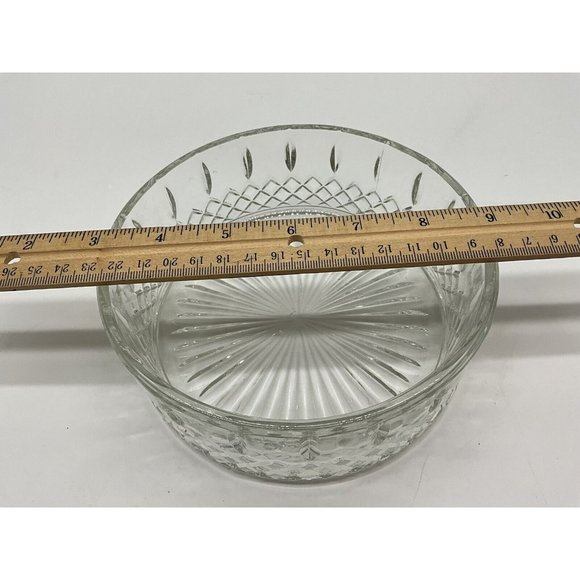 Vintage Indiana Glass Princess Diamond Pattern Clear Candy Dish with Lid MCM - Picture 15 of 16